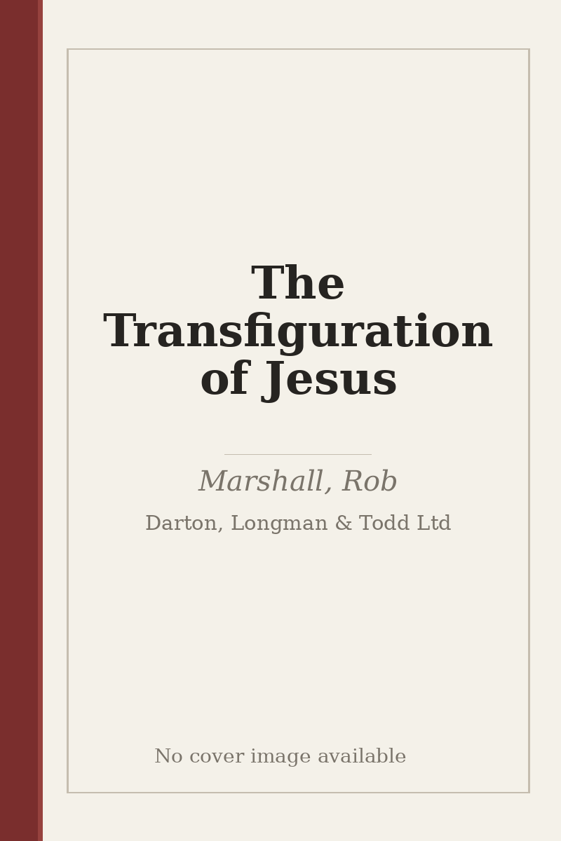 The Transfiguration of Jesus - no cover image available