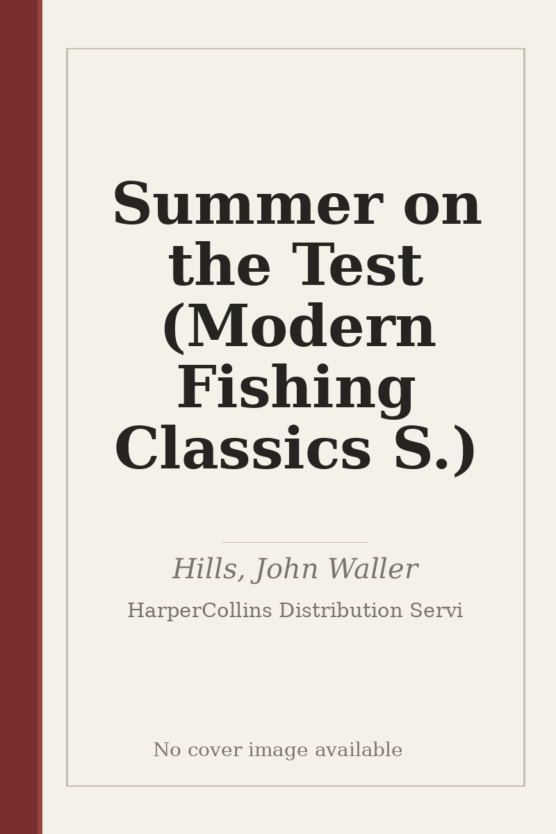 Summer on the Test (Modern Fishing Classics S.) - no cover image available
