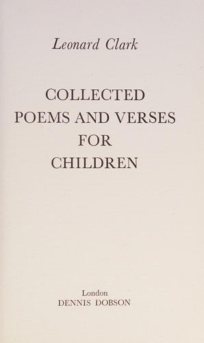 Collected Poems and Verses for Children