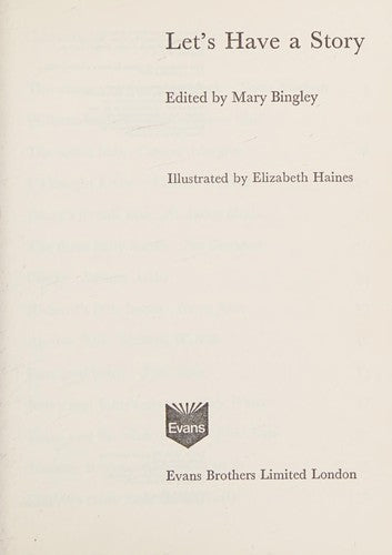 Let's Have a Story (Zebra Books)