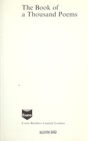 Book of a Thousand Poems