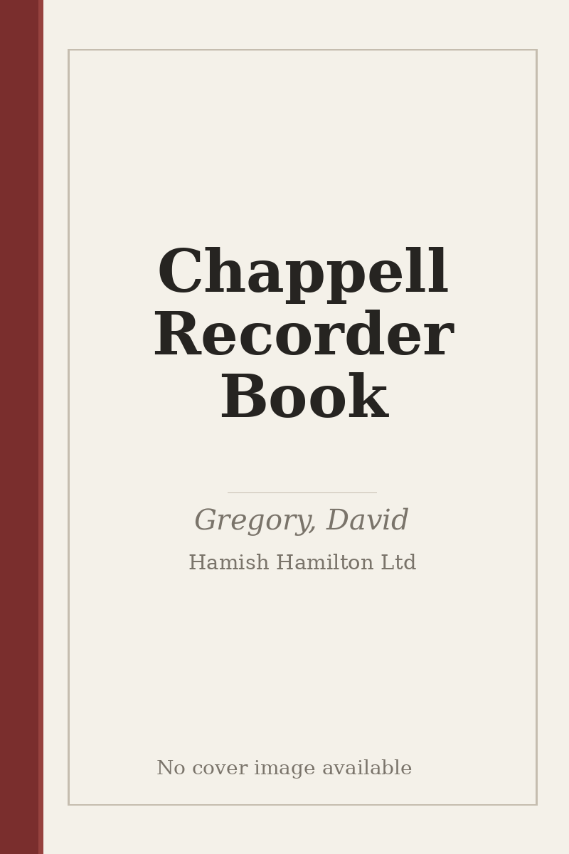 Chappell Recorder Book - no cover image available
