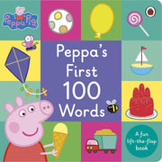 Peppa Pig: Peppa's First 100 Words: An early-learning lift-the-flap book for toddlers