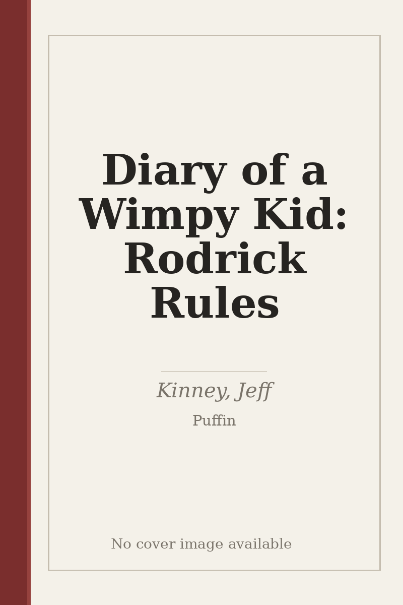 Diary of a Wimpy Kid: Rodrick Rules - no cover image available
