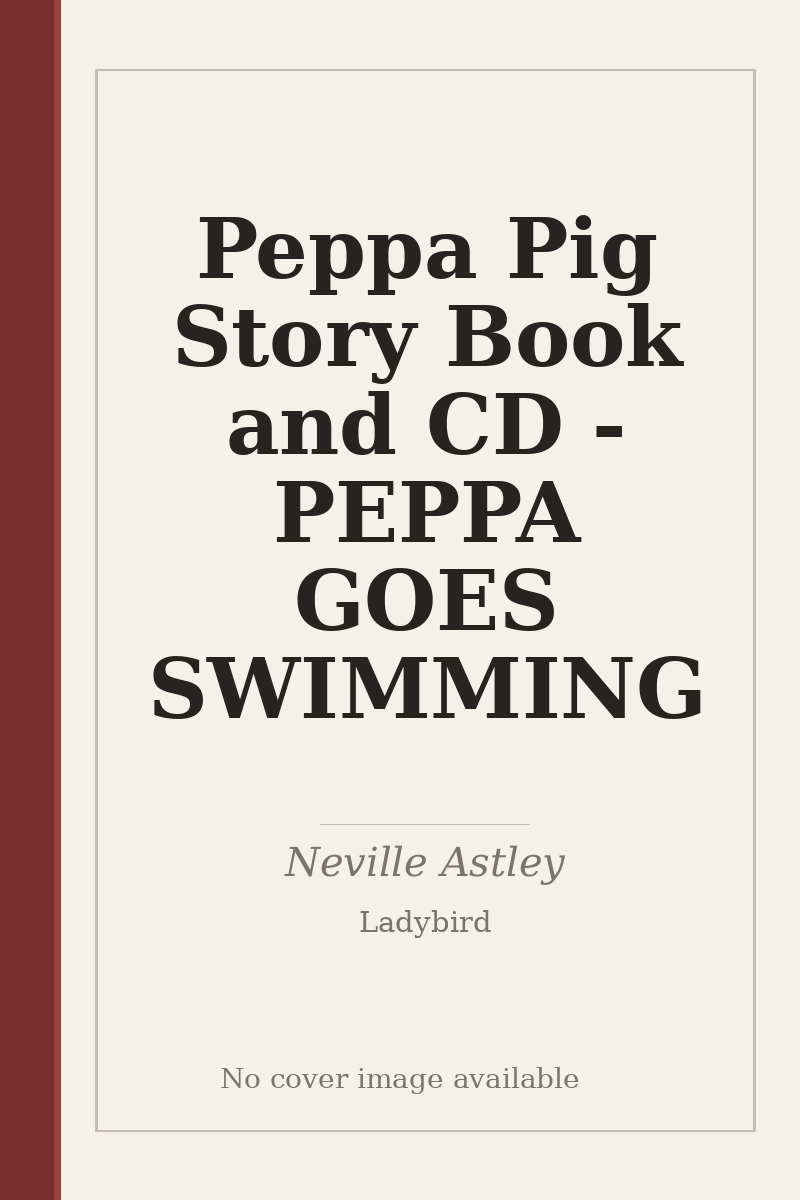 Peppa Pig Story Book and CD - PEPPA GOES SWIMMING - no cover image available