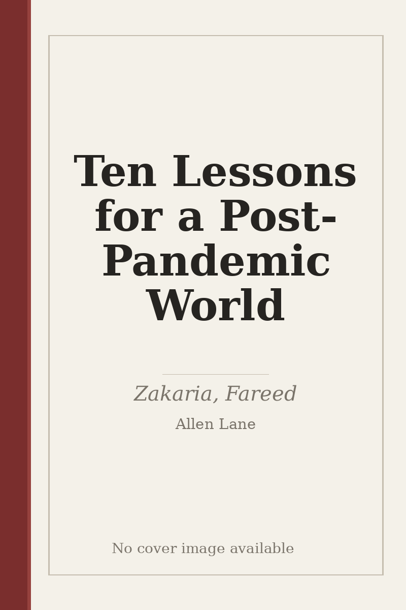 Ten Lessons for a Post-Pandemic World - no cover image available