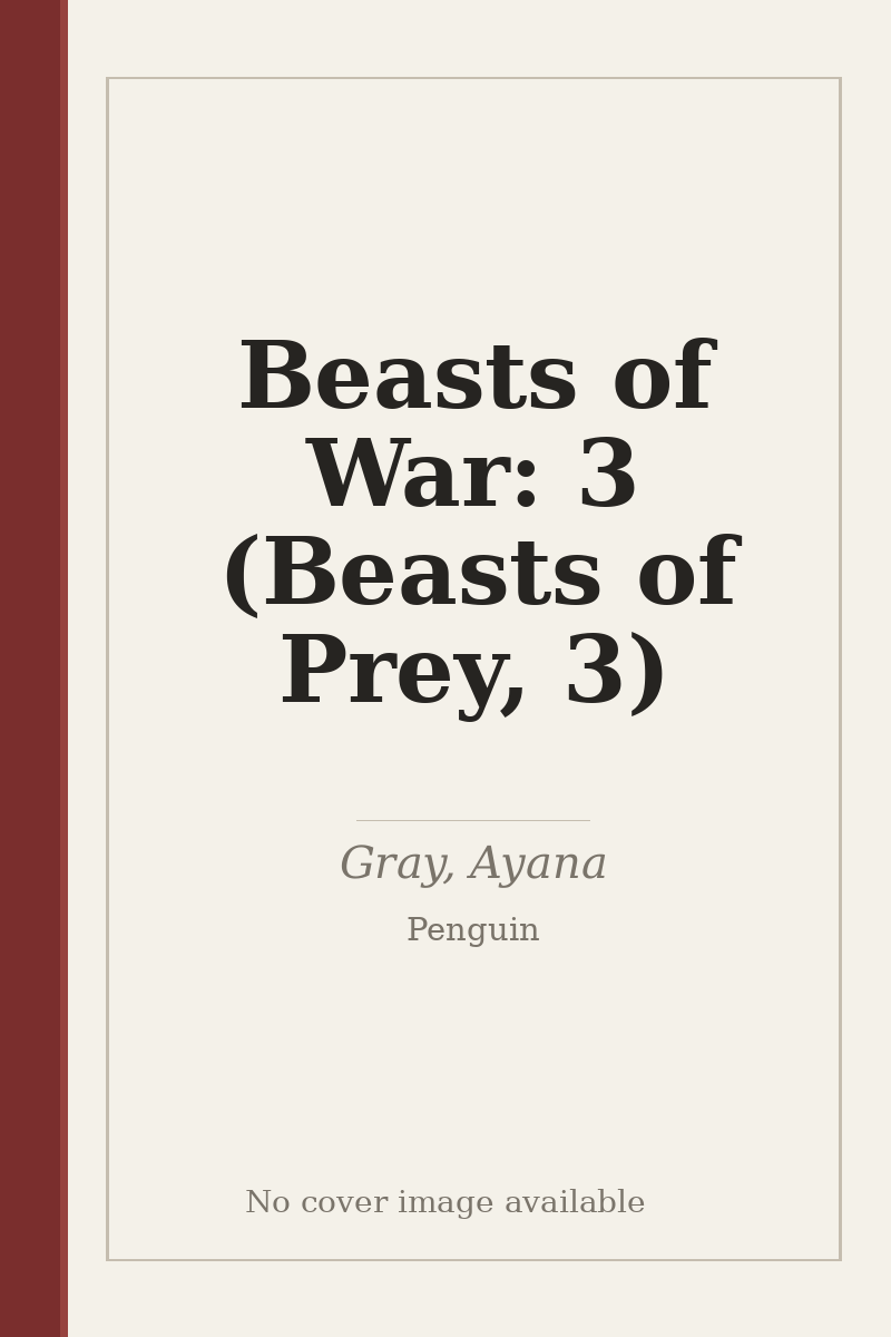Beasts of War: 3 (Beasts of Prey, 3) - no cover image available