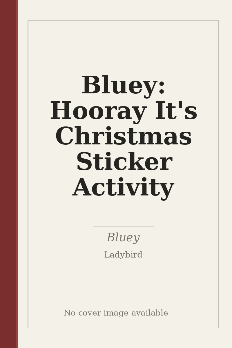Bluey: Hooray It's Christmas Sticker Activity - no cover image available