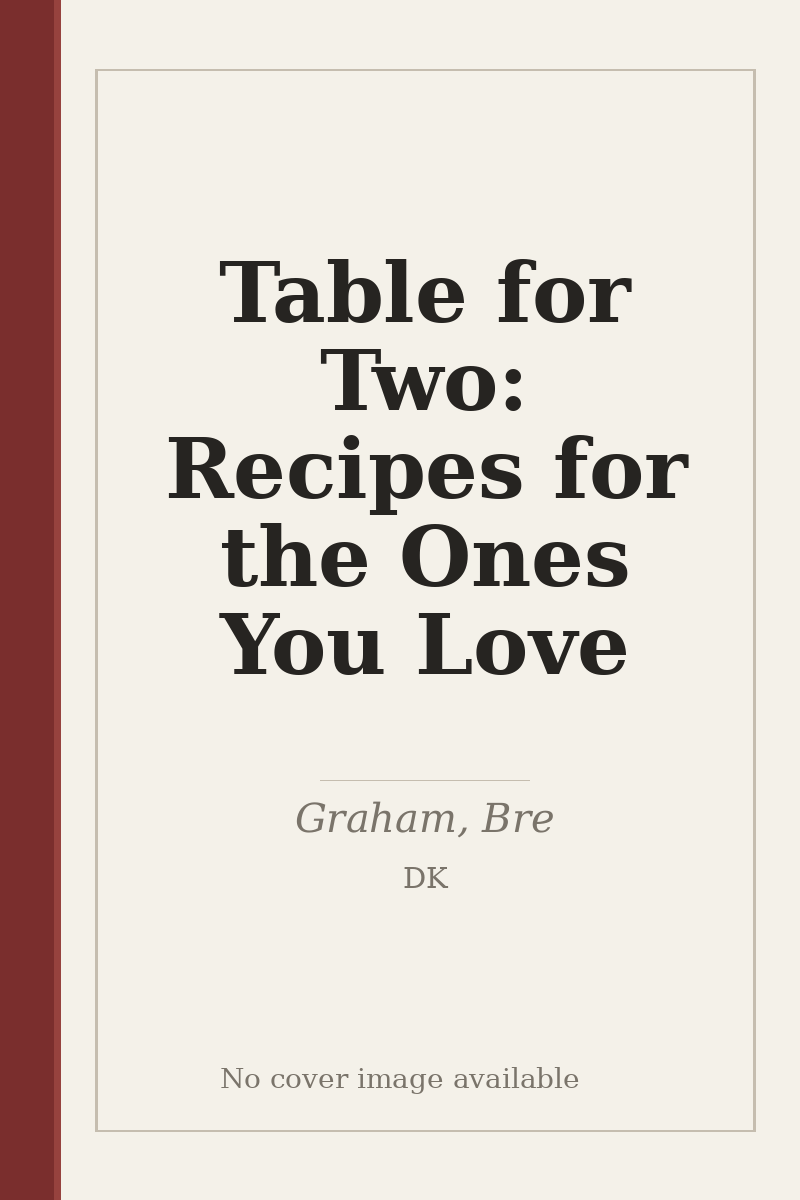 Table for Two: Recipes for the Ones You Love - no cover image available
