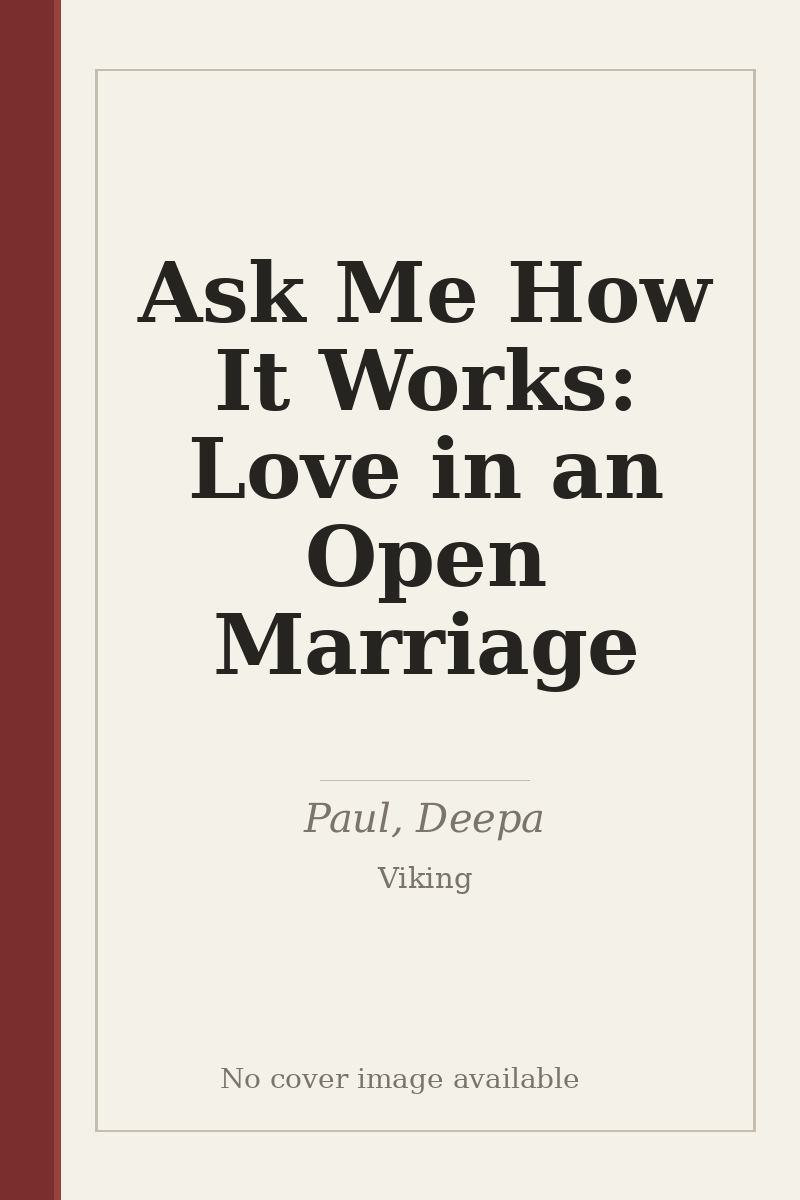 Ask Me How It Works: Love in an Open Marriage - no cover image available