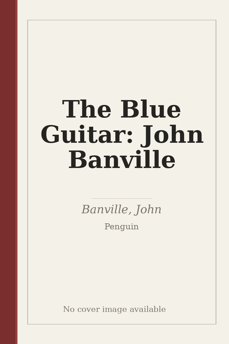 The Blue Guitar: John Banville - no cover image available