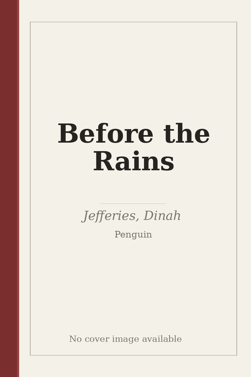 Before the Rains - no cover image available
