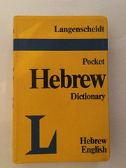 Langenscheidt's Hebrew-English, English-Hebrew Pocket Dictionary