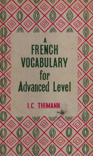 French Vocabulary for Advanced Level