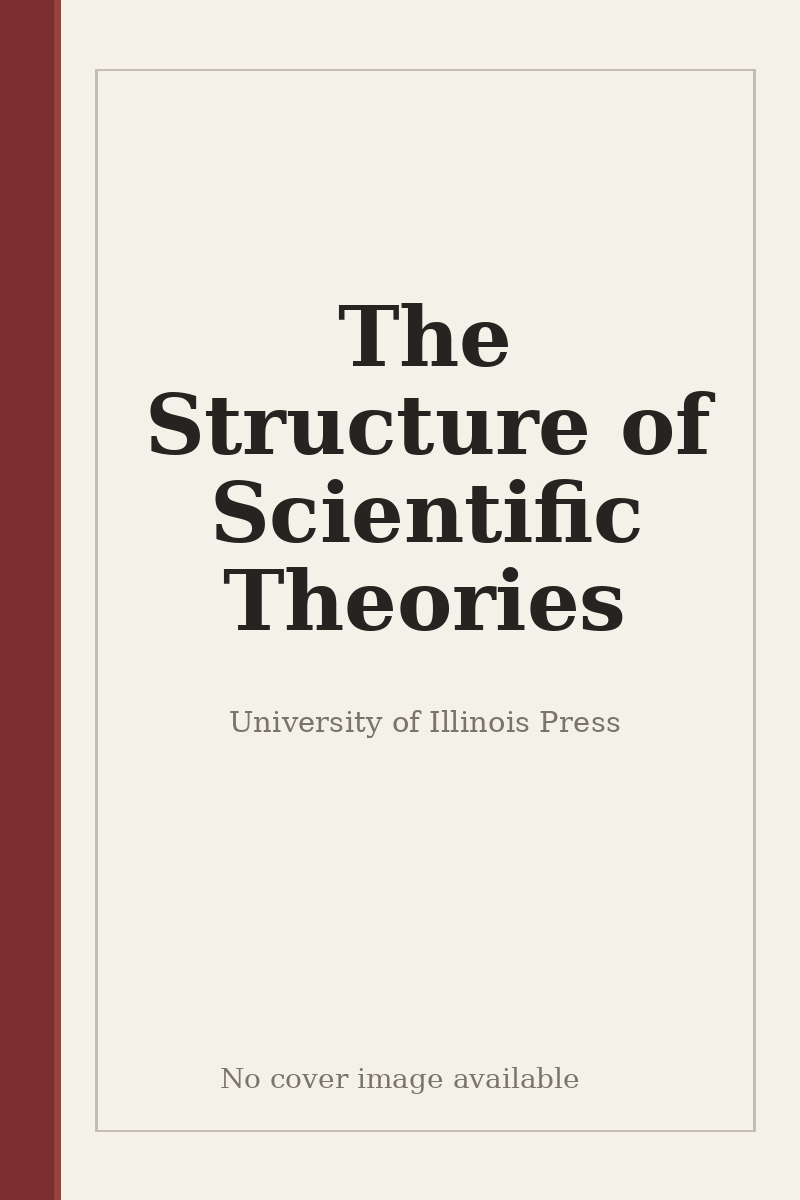 The Structure of Scientific Theories - no cover image available