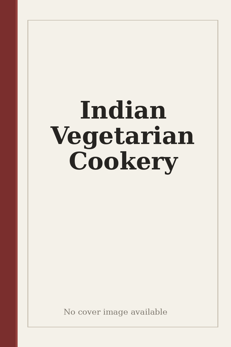Indian Vegetarian Cookery - no cover image available