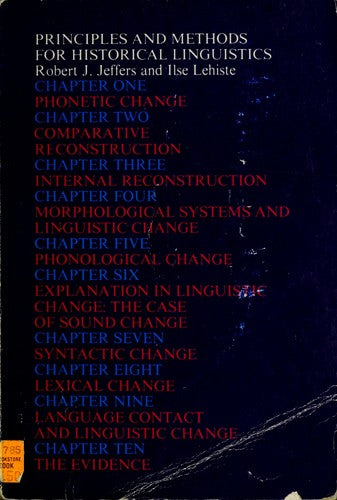 Principles and Methods for Historical Linguistics