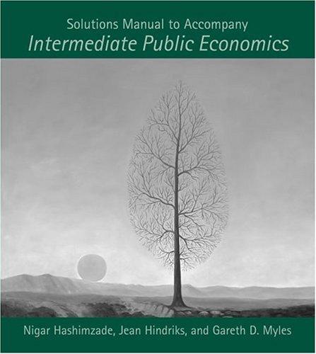 Intermediate Public Economics Solutions Manual