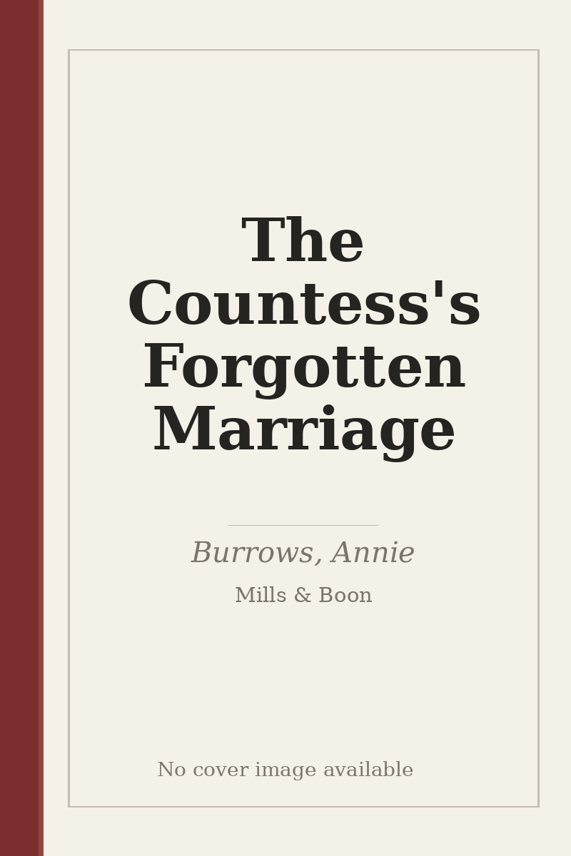 The Countess's Forgotten Marriage - no cover image available
