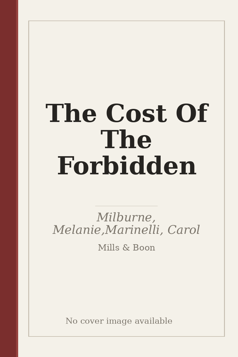 The Cost Of The Forbidden - no cover image available