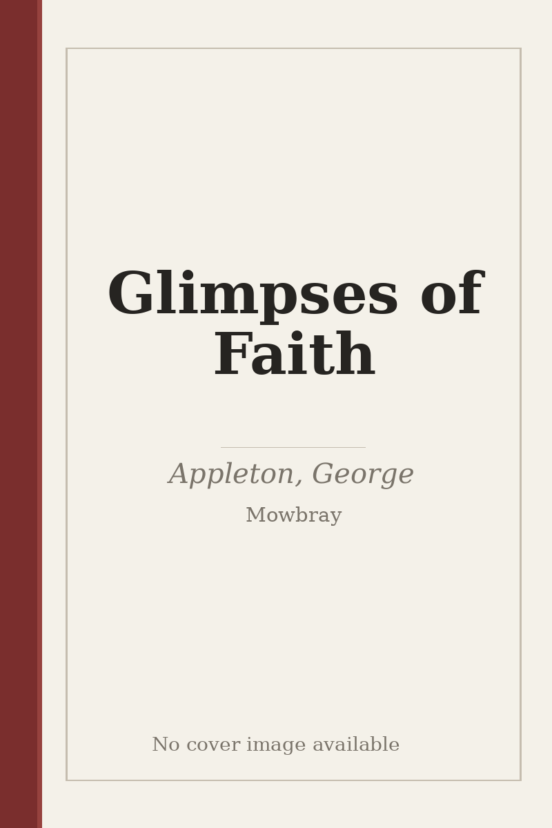 Glimpses of Faith - no cover image available