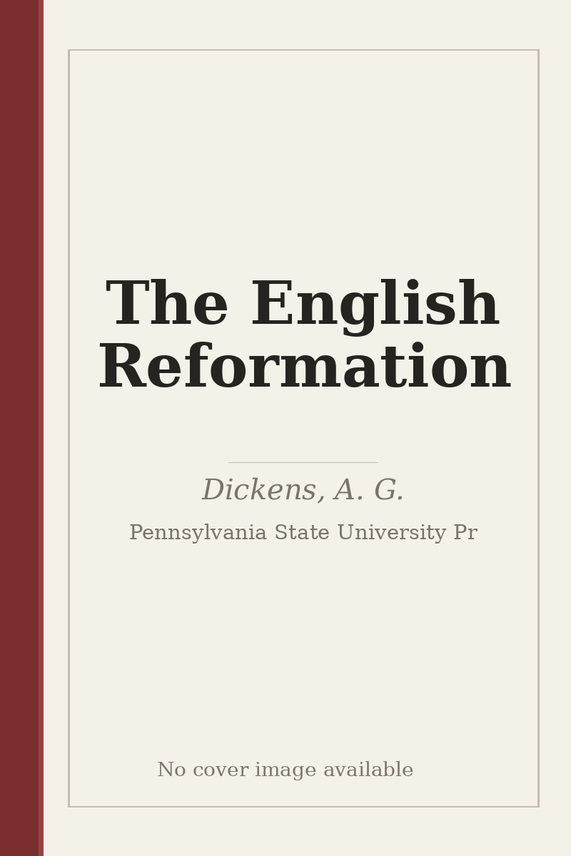 The English Reformation - no cover image available