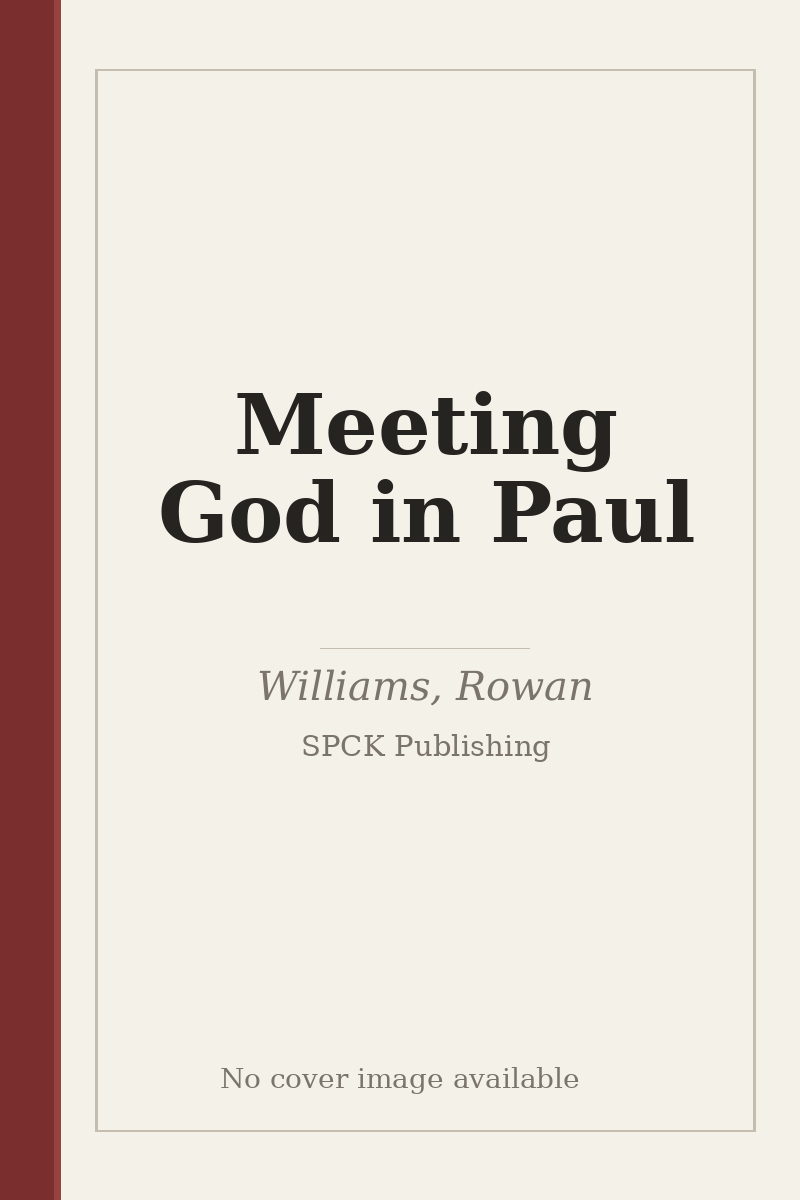 Meeting God in Paul - no cover image available