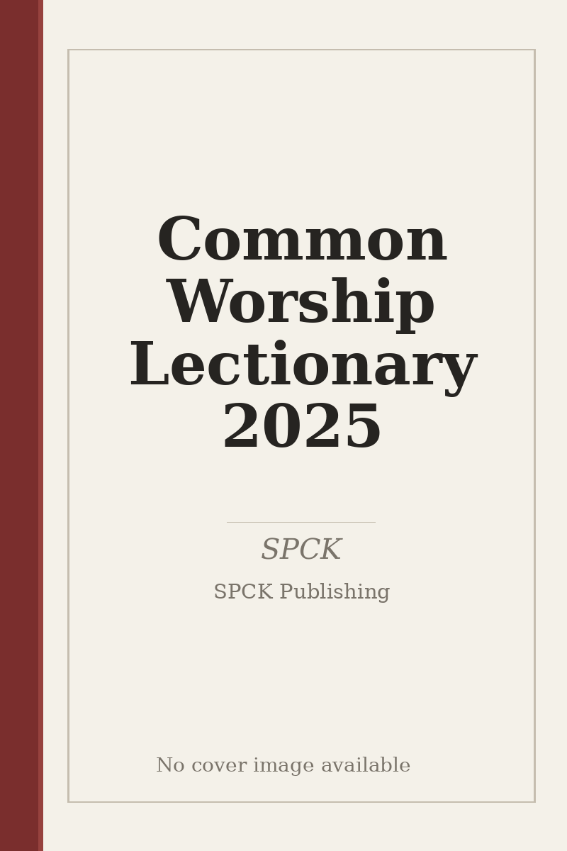Common Worship Lectionary 2025 - no cover image available