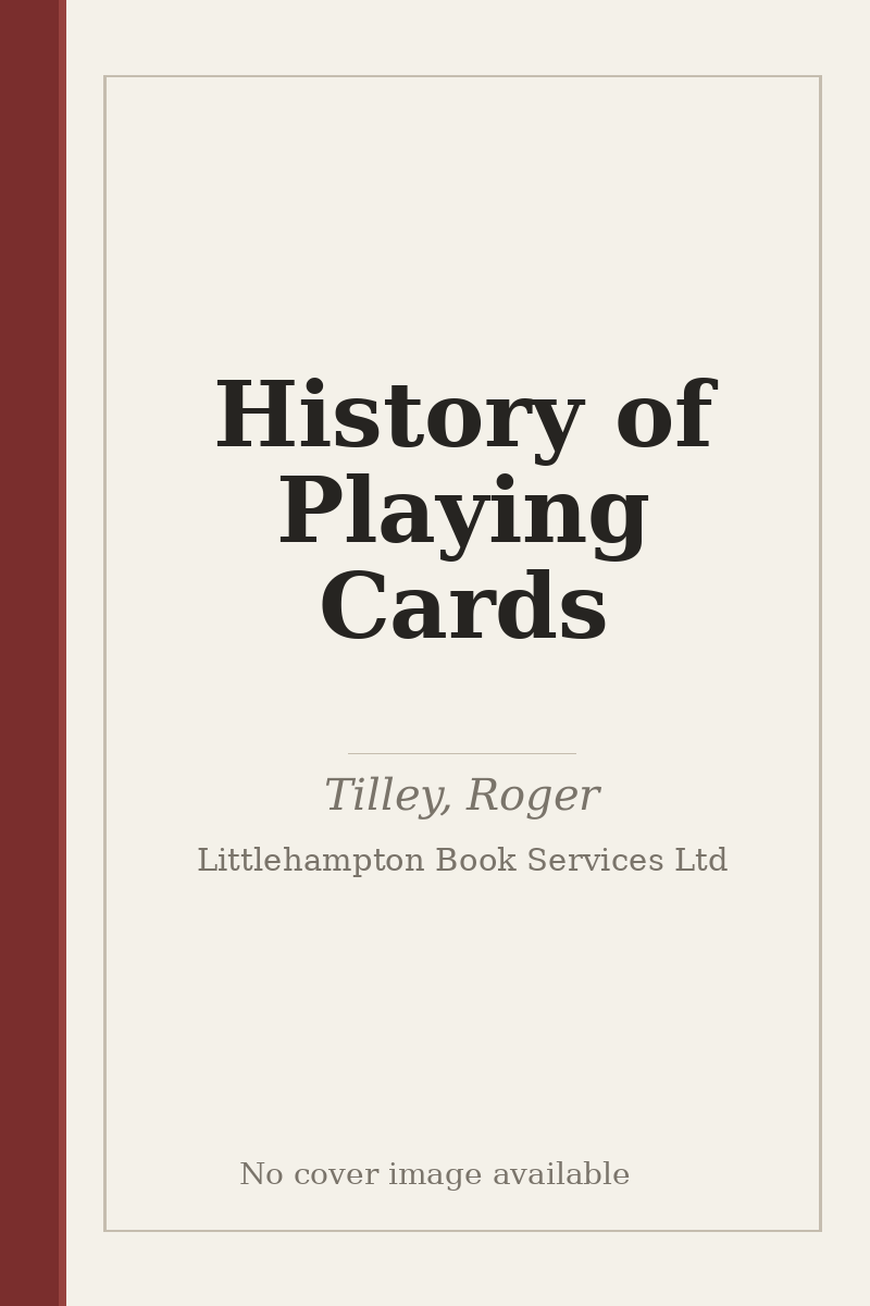 History of Playing Cards - no cover image available