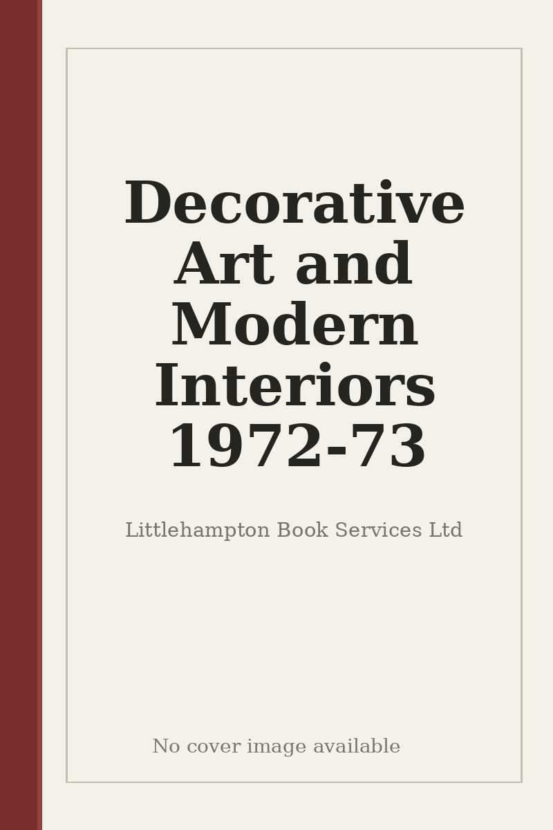 Decorative Art and Modern Interiors 1972-73 - no cover image available
