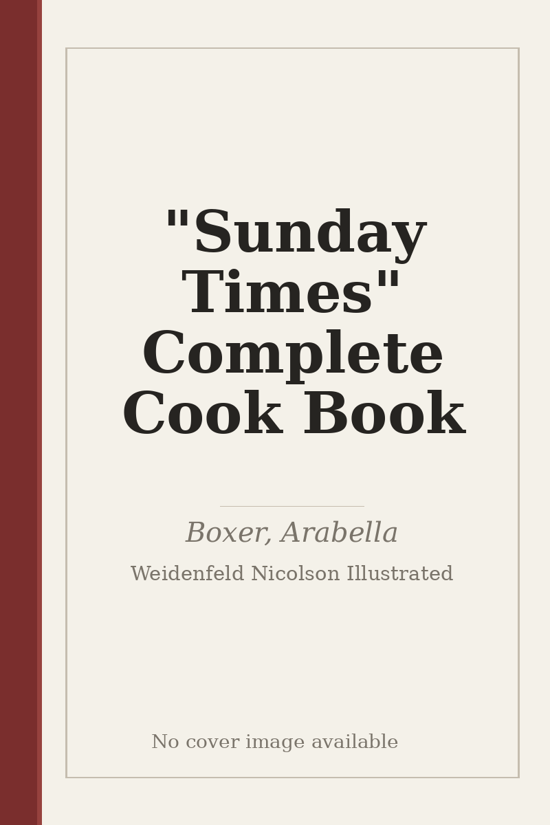 "Sunday Times" Complete Cook Book - no cover image available