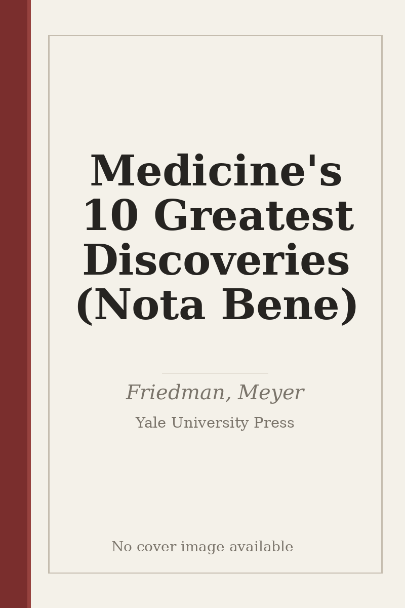 Medicine's 10 Greatest Discoveries (Nota Bene) - no cover image available