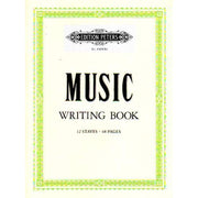 Music Writing Book: Portrait, 12-stave (PMWB1: 12 Notensysteme pro Seite (Edition Peters)