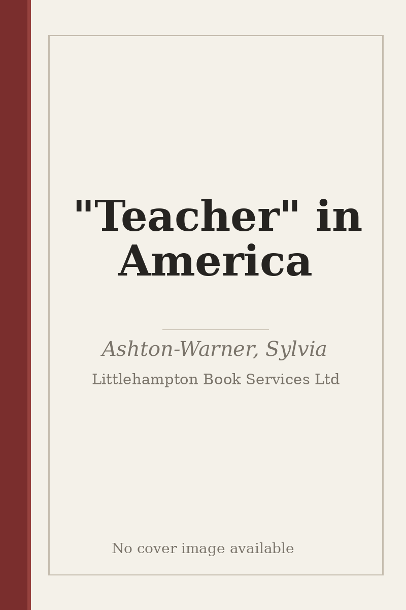 "Teacher" in America - no cover image available