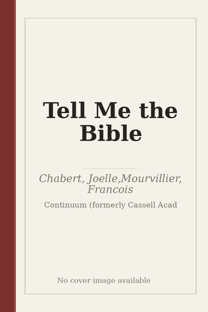 Tell Me the Bible - no cover image available