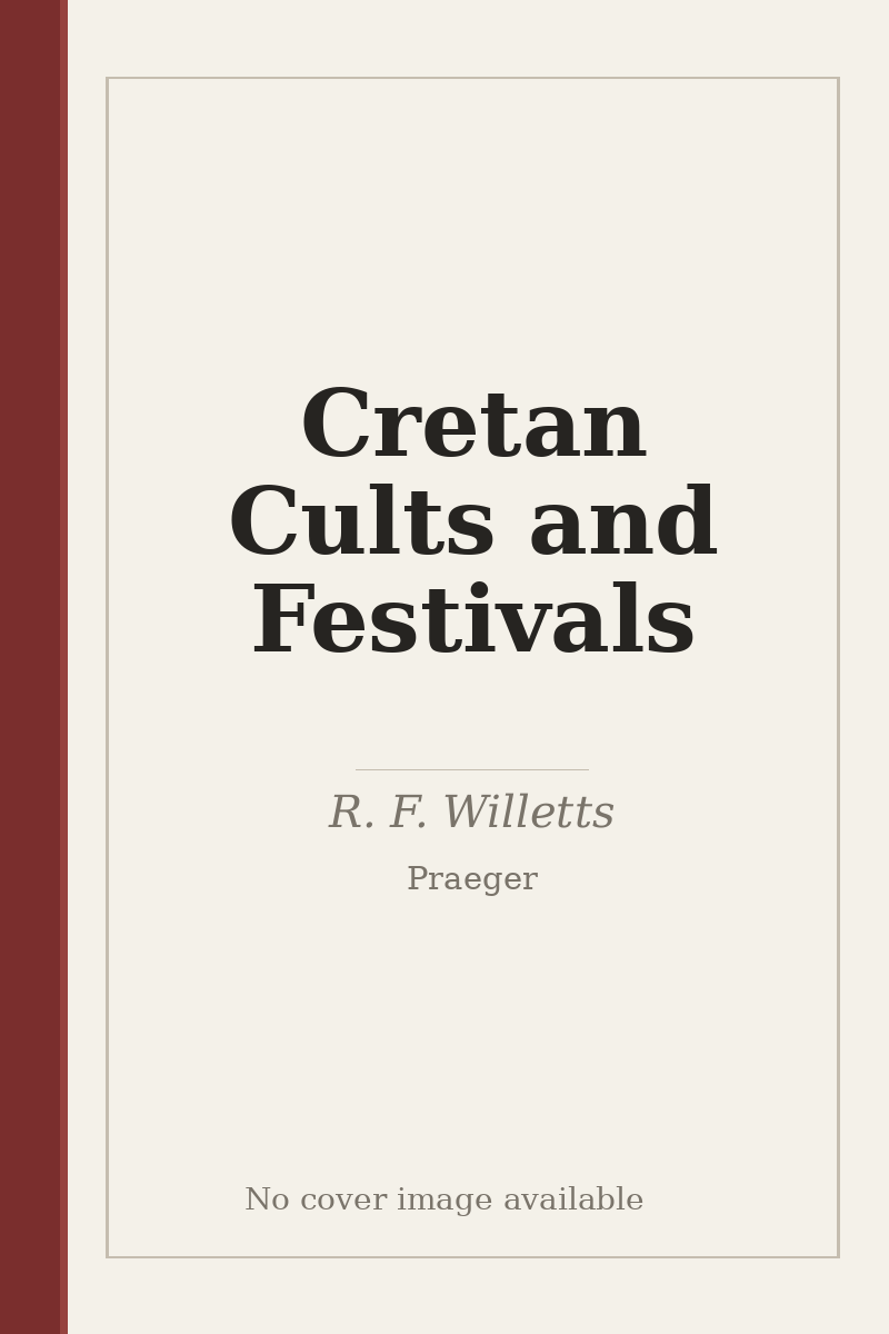 Cretan Cults and Festivals - no cover image available