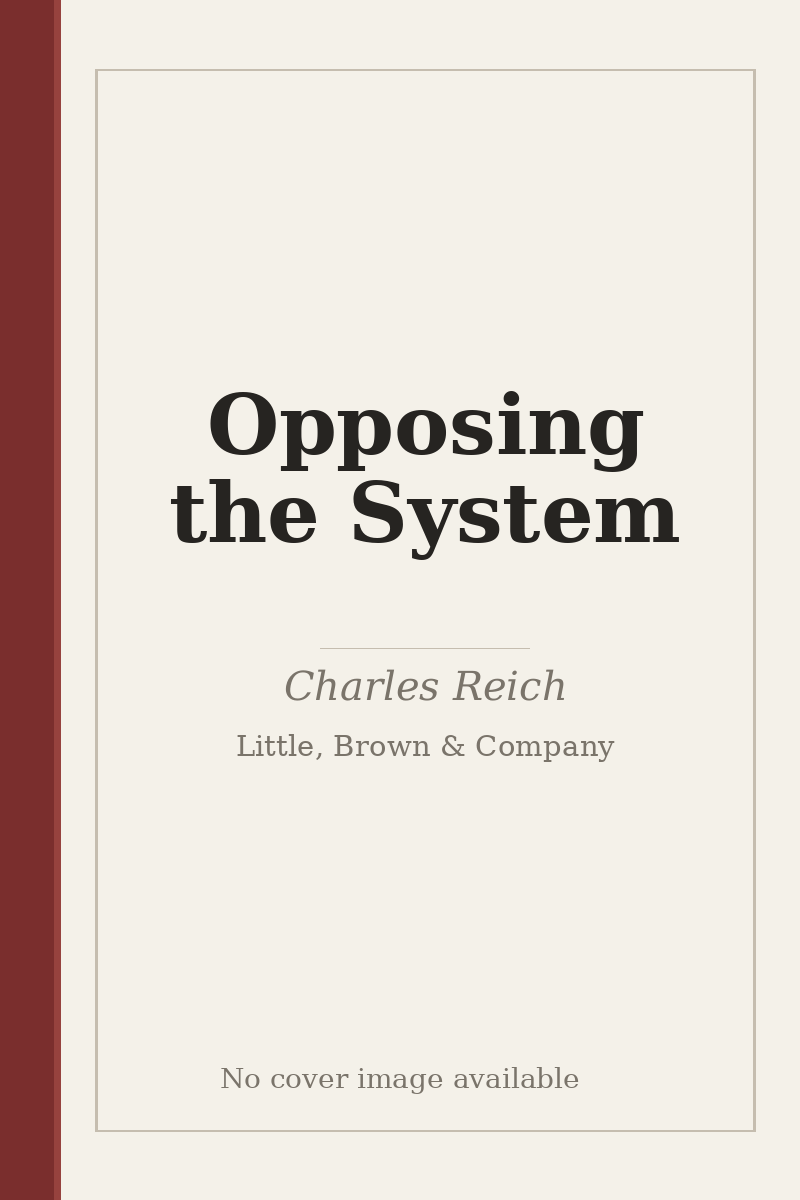 Opposing the System - no cover image available
