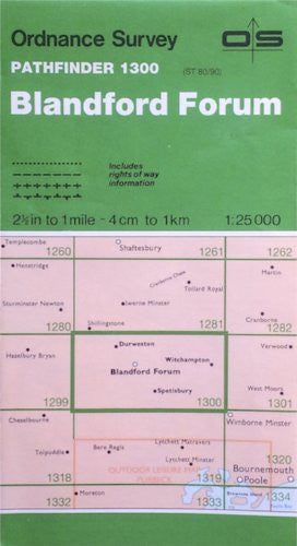 Blandford Forum (Sheet 1300 (ST80/90)) (Pathfinder maps)