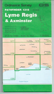 Lyme Regis and Axminster (Sheet 1316 (SY29/39)) (Pathfinder maps)