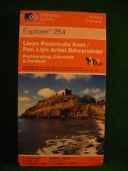 Lleyn Peninsula East - Porthmadog, Criccieth and Pwllheli: Pen Llyn Ardal Ddwyreiniol: Sheet 254 (Explorer Maps)