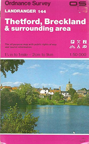Thetford, Breckland and Surrounding Area (Sheet 144) (OS Landranger Map)
