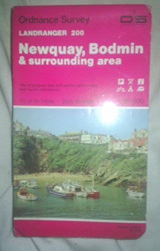 Newquay, Bodmin and Surrounding Area (Sheet 200) (OS Landranger Map)