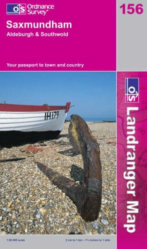 Saxmundham, Aldeburgh and Southwold: Sheet 156 (Landranger Maps)