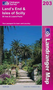 Land's End and Isles of Scilly, St.Ives and Lizard Point: Sheet 203 (OS Landranger Map)