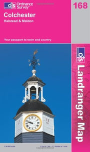 Colchester, Halstead and Maldon: Sheet 168 (OS Landranger Map)