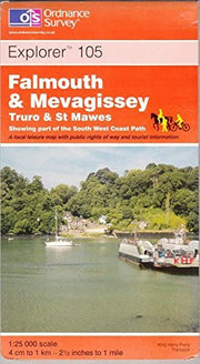 Falmouth and Mevagissey: Truro and St.Mawes: Sheet 105 (Explorer Maps)