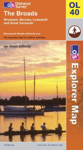 The Broads: Sheet OL40 (OS Explorer Map)