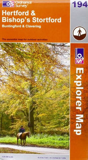 Hertford and Bishop's Stortford: Sheet 194 (OS Explorer Map)