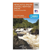 Newcastle Emlyn / Castell Newydd Emlyn Map | Llandysul & Cynwyl Elfed | Ordnance Survey | OS Explorer Map 185 | Wales | Walks | Hiking | Maps | Adventure
