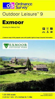 Ordnance Survey Outdoor Leisure Map 9 Exnoor